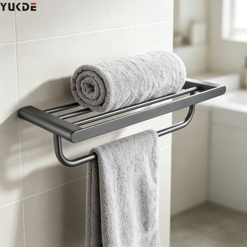 Modern Matte Black Stainless Steel Bathroom Hardware Accessories Set